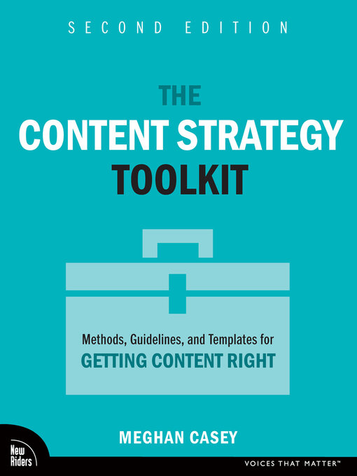 Title details for The Content Strategy Toolkit by Meghan Casey - Wait list